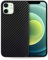 doupi UltraSlim Hülle kompatibel für iPhone 12 mini (5,4 Zoll), Carbon Fiber Look Ultra Dünn Handyhülle Cover Bumper Schutz Schale Hard Case Schutzhülle, Kohlefaser Optik schwarz