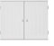 Panana White Bathroom Cabinet Furniture Wall Mounted Storage Cupboard Unit Wall Hung with Double Doors and Adjustable Shelf