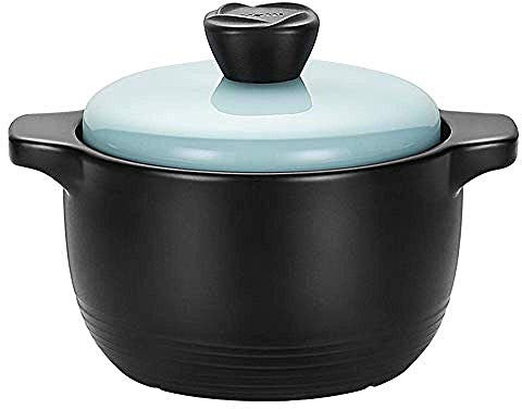 Sywlwxkq Clay Casserole Pot Terracotta Stew Pot Ceramic Casserole Clay Cooking Pot - Smooth Glazed, Non-Fading, Durable and Easy to Clean-Capacity 2.5L_A