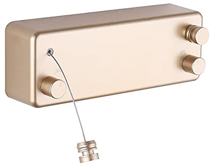 Einziehbare unsichtbare Wäscheleine für den Innenbereich, Doppelschnur, ABS Aluminium Wäschetrockner mit verstellbarem Seil für Innen Hotel Balkon Badezimmer 4,2 m