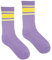 kabak Sportsocken Wadenlang Frottee 80er Retro Style Aerobic Laufen Yoga Unisex Farben Elastisches Bündchen Atmungsaktiv, Lila 42-46 EU