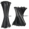 Fascette Stringicavo 1500 Pezzi Fascette Plastica per Cablaggio 500Pcs 200 x 2.5 mm/1000Pcs 120 * 1.9mm Nylon Cavi Fascette per Sistemare Cavi Pc TV