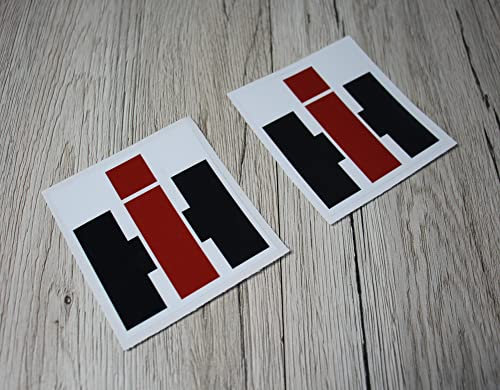 IHC Aufkleber Traktor 2x International Logo Emblem Sticker 7,5 Cm X 8 Cm