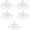DICOSMETIC 5pcs Edelstahl Anhänger Yoga Meditation charme Yoga Lotus Flower charme Mensch Mit Pflanze Anhänger Schmuck Für Armband Halskette Ohrringe Herstellung