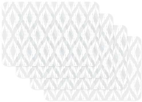 Vénilia Tischset Orient, Platzset für Esszimmer, Esstischmatten, Telleruntersetzer, Platzdeckchen, abwischbar, lebensmittelecht, 45 x 30 cm, 4 Stück