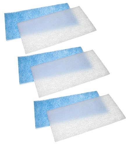 vhbw 6x Filter Ersatz für WilTec 34031 für Absauganlage - Ersatzfilter, Weiß, Hellblau
