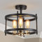 Saint Mossi Deckenlampe Schwarz, Kronleuchter Modern Gold, Deckenlampe Wohnzimmer E27 Sockel 3-Lichter Deckenleuchte