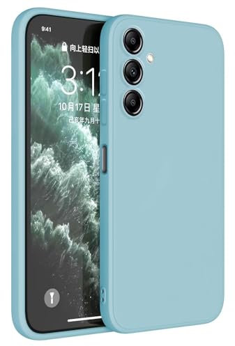 Topme Handyhülle Hülle Fur Samsung Galaxy A14 5G / A14 (4G) (6.6 Inches) Case Schutzhülle, Hautschutz Aus TPU Silikonhülle - Hellblau