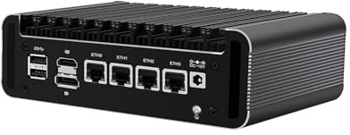 Micro Firewall Appliance, Mini PC, VPN, Router PC, Intel 12th Gen Core I3 N305, HUNSN RJ36, GPIO, TF Slot, HDMI, DP, 4 x 2.5GbE I226-V, Barebone, NO RAM, NO Storage, NO System