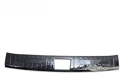 HEYCE Auto Edelstahl Ladekantenschutz, für Hyundai Tucson NX4 2021-2023 Heckklappe Einstiegsleisten Kratzschutz Stoßstangenschutz Premium Autoteile,Black