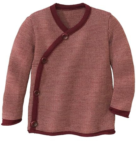Disana Baby-Jacke Baby & Kinder - 100% Bio-Merino - atmungsaktiv, angenehm warm Unisex Gr. 50 – 92 – nachhaltig & fair – mit Wickelverschluss - Made in Germany