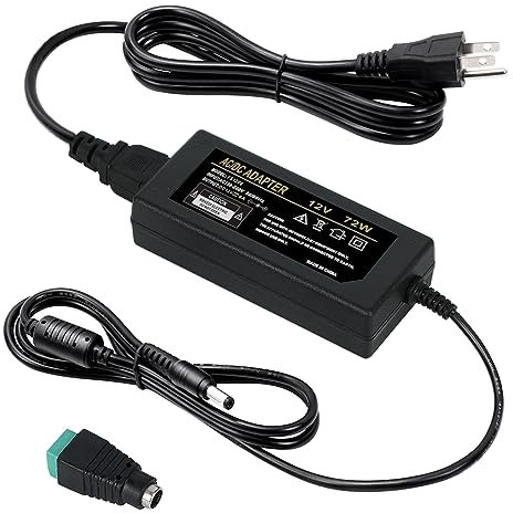 12V 6A 72W AC Power Supply Adapter