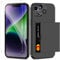 Coolden for iPhone 14 Case with Card Holder & 2 Screen Protector + 1 Camera Lens Protector Full Body Heavy Duty Protective Case Armor Shockproof Wallet Case Cover for iPhone 14 Phone Case-Black