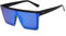 YAMEIZE Vintage Flat Top Oversized Sunglasses - for Women Men Big Frame UV400 Protection Trendy Square Eyewear Outdoor