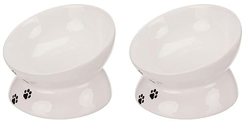 TRIXIE Comedero Cerámica para Gatos (Paquete de 2)