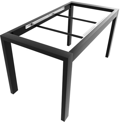 MetaloPro Tischgestell ausziehbar 140x70x72cm I stabil & robust, für ausziehbarer Esstisch Tisch Esszimmer Ausziehtisch, Tischbeine Gestell Tischfüße Kufen, Wohnzimmertisch Küchentisch ausziehbar