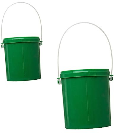 KOMBIUDA Atmungsaktiver Köderbehälter Zum Angeln 2 Stück Lebendköder Eimer Für Regenwürmer Und Maden Mit Sturzfestem Kunststoff Und Tragbarem Design