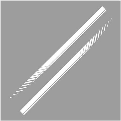 ARRYEDCN Auto Motorhaube Streifen Aufkleber, für Hyundai i10 i20 i30 i40 ix20 ix25 ix35 ix55 G80 HB20 Motorhaube Streifen Aufkleber Racing Stripes Grafik Aufkleber Wasserdicht Sport Streifen,C