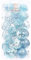 Sea Team 31 Stück sortierte klare Weihnachtsschmuck, transparente Weihnachtskugel-Ornament-Set, blau