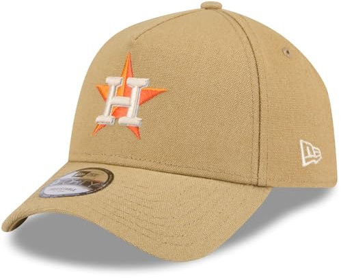 New Era A-Frame Trucker Leinen Cap - Houston Astros beige