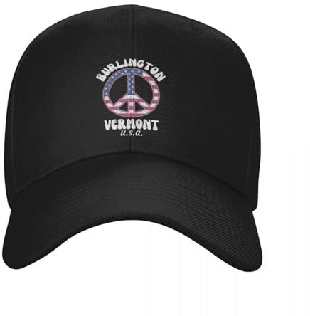 RDCGRS Retro Sixties Burlington, Vermont, U.S.A.- Vintage Stil/Hippie Chic Baseball Kappe Trucker Hut Baseball Männer Frauen Halloween und Weihnachten Geschenke