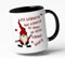 Spruch-Tasse Ein Glühwein, swei Glühwein, hie hünei... - Spülmaschinenfest- das ideale Geschenk (schwarz)