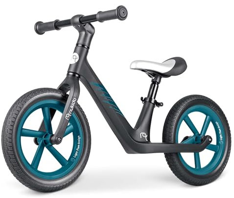 Nukido Laufrad Ab 2 Jahre Sattel Höhenverstellbar Balance Fahrrad Für Jungen Mädchen Ultraleicht 2,8 kg Kinderlaufrad Schwarz