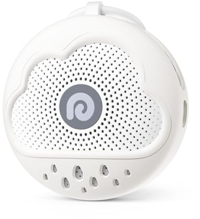Dreamegg D11Max+ White Noise Machine Baby, Weißes Rauschen Baby mit Babysicherem und BPA-freiem Silikonbezug, 21 Beruhigende Klänge, Sturzsicher für Aktive Babys, Reisefreundlich für Kinderwagen