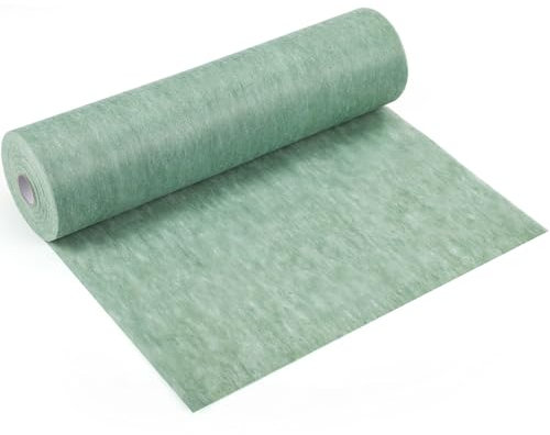 Vlies Tischläufer Eukalyptusgrün, 30cm x 30m Dekoratives Tischband, Tischläufer Eukalyptus Salbeigrün Tischläufer Hochzeit Partydeko, edle Tischdeko für Freien, Party, Geburtstage, Hochzeiten