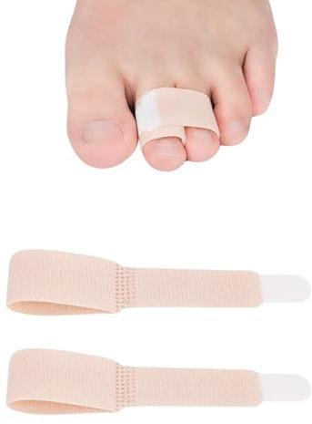 Wonder Care 4-teiliger Zehen-Daumen-Glätter, Hammerzehen-Glätter | Schiene für gebrochene Zehen, Schiene für krumme Zehen, Schiene für überlappende Zehen, Schiene für Hammerzehen (2er-Pack)