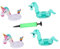 SUPVOX 4 Piezas Soporte Inflable Bebidas Unicornio y Caballo Fiestas y Piscinas Incluye Inflador Material Resistente