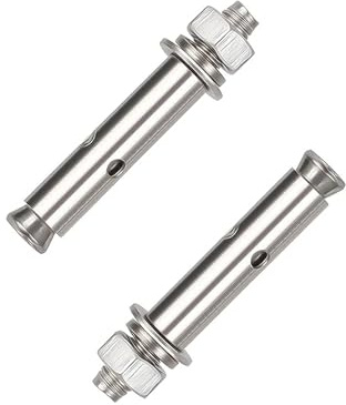 VHTDFEVXO Ankerbolzen, 2 Stück M14 × 180 mm - M14 × 300 mm Hochleistungs-Spreizbolzen - Befestigungsanker aus Edelstahl 304 for Beton und Mauerwerk(M14x200mm)