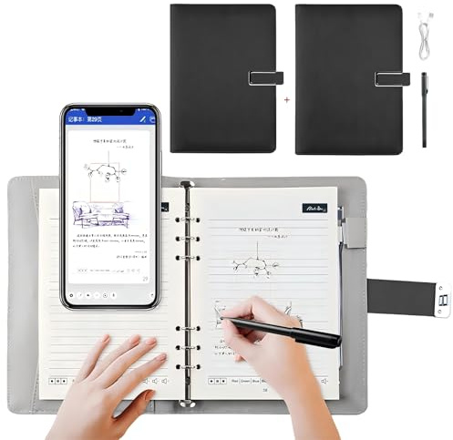 Smart Digital Pen Real-Time Sync OCR Wireless Write on Paper Sync to Phone Mobile Voice to Text Sync Handwritten Notes Handwriting Voice to Digital Texts Storage Voice-Controlled Painting