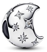 TCZNAF étoiles Lune Charms Le Cœur Pendentif Pour Bracelet Européen Femme et Perles Pour
