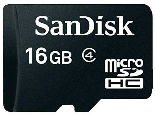 SanDisk 16 GB microSDHC Flash Speicherkarte (Karte nur) sdsdqm-016g schwarz 16 GB