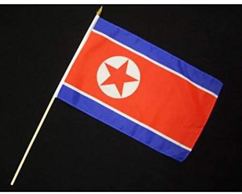 Everflag Stock-Flagge 30 x 45 : Nordkorea