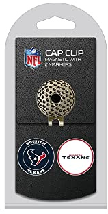 TEAM GOLF NFL Golf Cap Clip mit 2 abnehmbaren doppelseitigen Emaille-Magnetballmarkern, lässt Sich leicht an Hüten befestigen