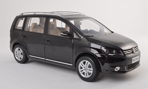 VW Touran TSI, schwarz, 2011, Modellauto, Fertigmodell, Paudi 1:18