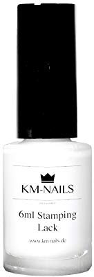 KM-Nails Spezial Stamping Lack weiß 6ml