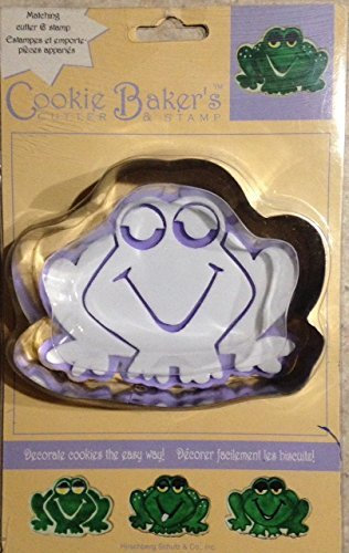 Cookie Baker's Assorti Emporte-Pièce et Tampons Souriant en Forme de Grenouille 3 3/10,2 x 7,6 cm Décorer Cookies en Un Clin d'œil.
