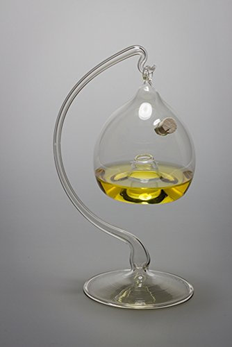 Fliegenfalle Obstfliegenfalle aus Glas mit Glasständer Lauscha mundgeblasen