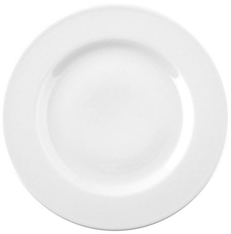 Saturnia Ischia Piatto, Porcellana, Bianco, 26x26x2 cm, 12 pezzi