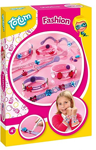 Totum Moosgummi Armband-Bastelset – 8 Armbänder mit Anhängern | Kreatives DIY-Armbandset für Kids, zum Selberdesignen & Kombinieren, fördert Kreativität, Feinmotorik, Geschick & Fantasie