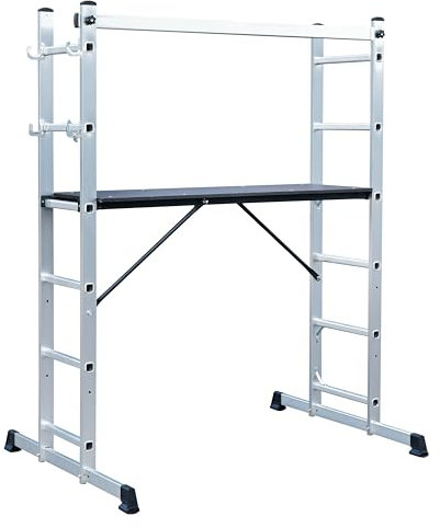 Sealey ASCL2 Aluminium Scaffold Ladder 4-Way EN 131