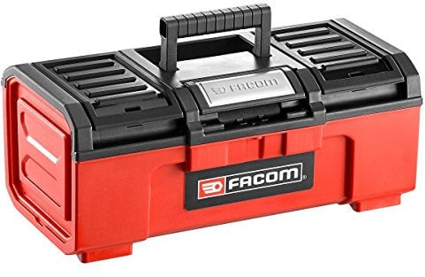 FACOM BP.C16N Plastic Tool Box, Self-Closing, 16 Small Model, 164 mm Height, 222 mm Width, 391 mm Length