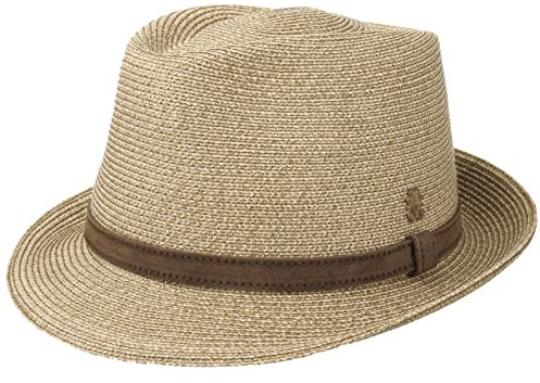 Zechbauer by Mayser Hanf-Leinen Trilby Hut UV-Schutz Sonnenhut Sommerhut Strandhut Herrenhut Damenhu Strandhut Sommerhut (58 cm - Natur)