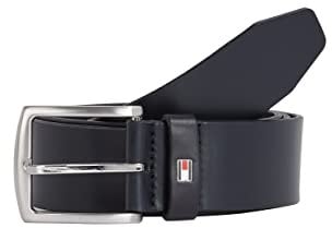 Tommy Hilfiger Herren Gürtel New Denton Belt 4,0 cm Ledergürtel, Blau (Midnight), 80 cm