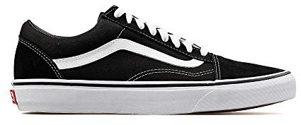 Vans Old Skool Classic Suede/Canvas', Zapatillas Hombre, Negro Negro Blanco, 40 EU