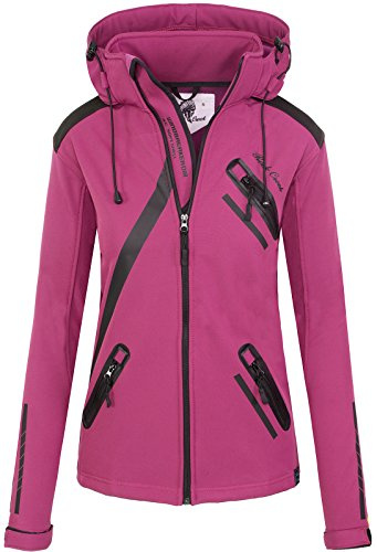 Rock Creek Softshelljacke Damen Outdoor Windbreaker D-371 Pink XL
