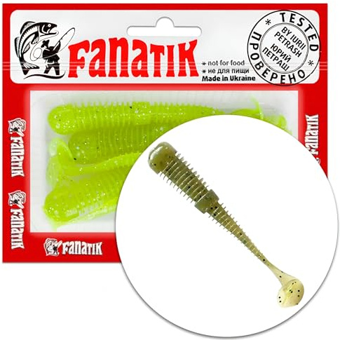 Fanatik Boxer 2 3 3.5 4.5 5-11cm Gummiköder Gummifisch mit Aroma Fanatic Jig Soft Bait Lure Kunstköder Angeln Köder Gummishad Twister Baits Lures (001, 2.0)